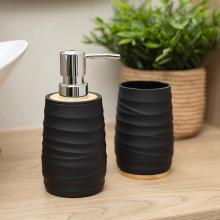 Dozownik na mydło AZURO czarny